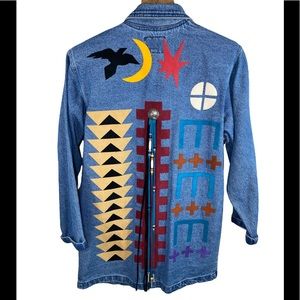 Sundance Denim Wear Jacket w/ Custom Designs by Moxie Santa Fe, N.M.